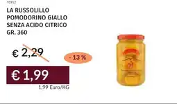 Prezzemolo e Vitale La russolillo pomodorino giallo senza acido citrico offerta
