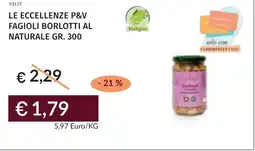 Prezzemolo e Vitale Le eccellenze p&v fagioli borlotti al naturale offerta