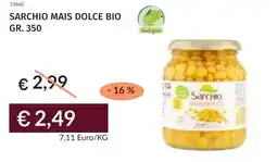 Prezzemolo e Vitale Sarchio mais dolce bio offerta