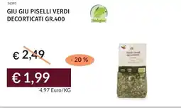 Prezzemolo e Vitale Giu giu piselli verdi decorticati offerta