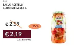 Prezzemolo e Vitale Sacla' acetelli giardiniera offerta
