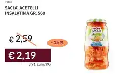 Prezzemolo e Vitale Sacla' acetelli insalatina offerta