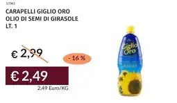 Prezzemolo e Vitale Carapelli giglio oro olio di semi di girasole offerta