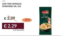 Prezzemolo e Vitale Lien ying noodles istantanei offerta