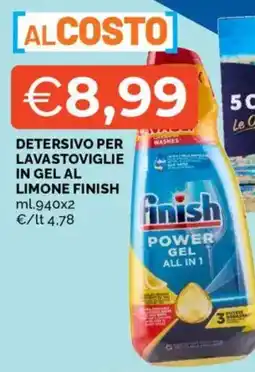 Mercatò Detersivo per lavastoviglie in gel al limone FINISH offerta