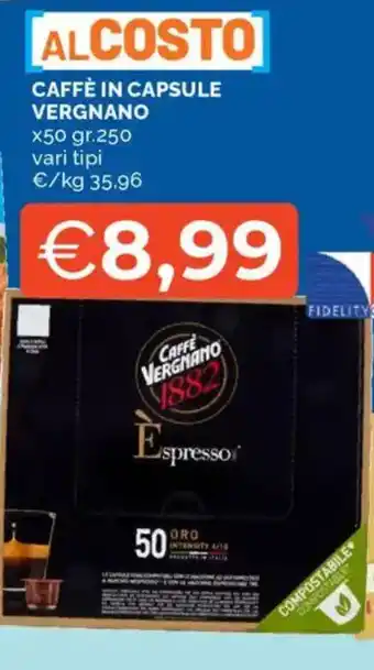 Mercatò Caffè in capsule VERGNANO offerta