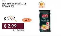 Prezzemolo e Vitale Lien ying vermicelli di riso offerta