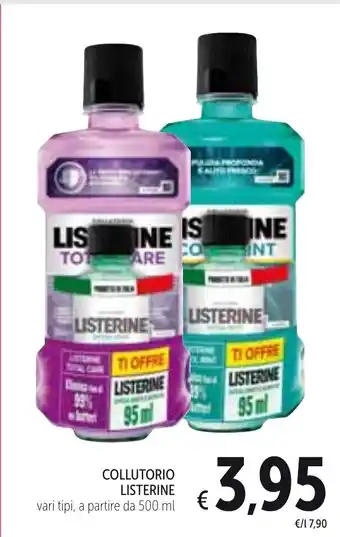 Spazio Conad Listerine Collutorio 500ml offerta