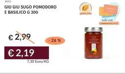 Prezzemolo e Vitale Giu giu sugo pomodoro e basilico offerta