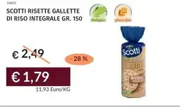 Prezzemolo e Vitale Scotti risette gallette di riso integrale offerta
