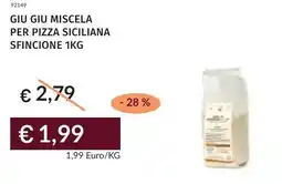 Prezzemolo e Vitale Giu giu miscela per pizza siciliana sfincione offerta
