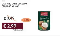 Prezzemolo e Vitale Lien ying latte di cocco cremoso offerta