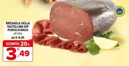 Iperal Bresaola della valtellina igp punta d'anca all'etto offerta