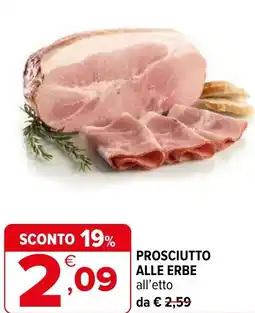 Iperal Prosciutto alle erbe all'etto offerta