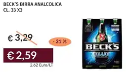 Prezzemolo e Vitale Beck's birra analcolica offerta