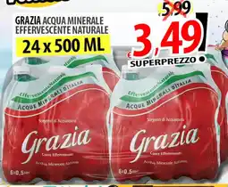 Il Genio Supermercato Grazia acqua minerale effervescente naturale offerta