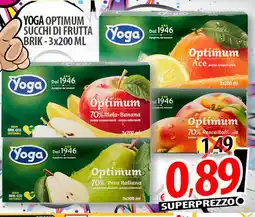 Il Genio Supermercato Yoga optimum succhi di frutta brik offerta
