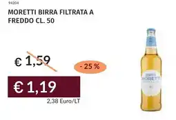 Prezzemolo e Vitale Moretti birra filtrata a freddo offerta