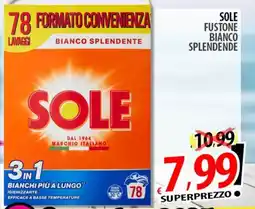 Il Genio Supermercato Sole fustone bianco splendende offerta
