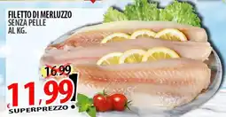 Il Genio Supermercato Filetto di merluzzo senza pelle offerta