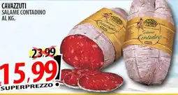 Il Genio Supermercato Cavazzuti salame contadino offerta