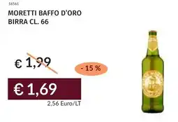 Prezzemolo e Vitale Moretti baffo d'oro birra offerta