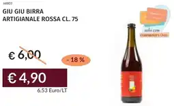 Prezzemolo e Vitale Giu giu birra artigianale rossa offerta