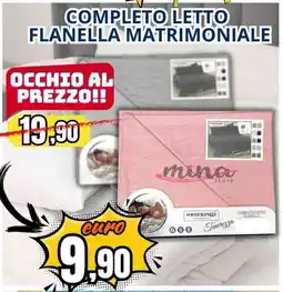 A Casa Mia Completo letto flanella matrimoniale offerta