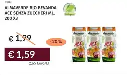 Prezzemolo e Vitale Almaverde bio bevanda ace senza zuccheri offerta