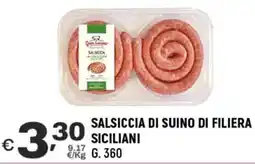A&O Salsiccia di suino di filiera siciliani offerta