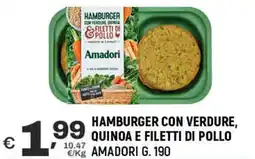 A&O Hamburger con verdure, quinoa e filetti di pollo AMADORI offerta