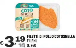 A&O Filetti di pollo cotosnella FILENI offerta