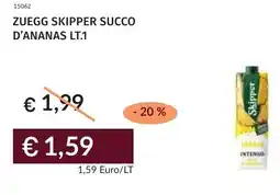 Prezzemolo e Vitale Zuegg skipper succo d'ananas offerta