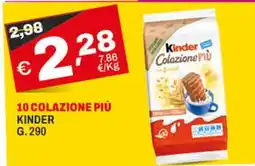 A&O 10 colazione più KINDER offerta