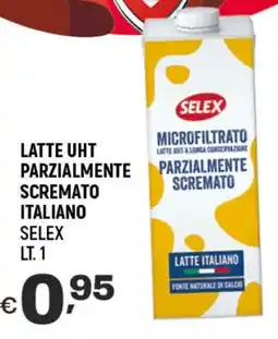 A&O Latte uht parzialmente scremato italiano SELEX offerta