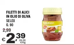 A&O Filetti di alici in olio di oliva SELEX offerta