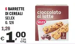 A&O 6 barrette di cereali SELEX offerta
