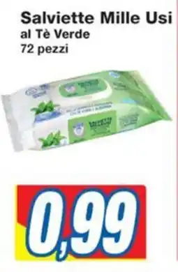 Prix Quality Salviette Mille Usi al Tè Verde 72 pezzi offerta