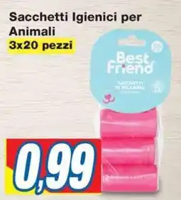 Prix Quality Sacchetti Igienici per Animali 3x20 pezzi offerta