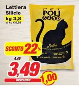 Prix Quality Lettiera Silicio POLI SAND offerta