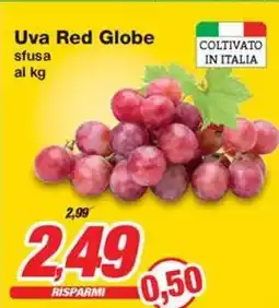 Prix Quality Uva Red Globe sfusa offerta