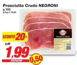 Prix Quality Prosciutto Crudo NEGRONI offerta