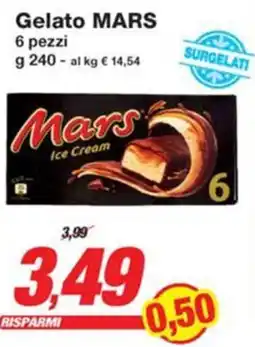 Prix Quality Gelato MARS 6 pezzi offerta