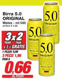 Prix Quality Birra 5.0 ORIGINAL Weiss offerta