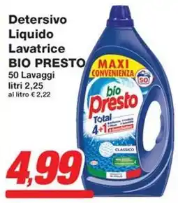 Prix Quality Detersivo Liquido Lavatrice BIO PRESTO offerta