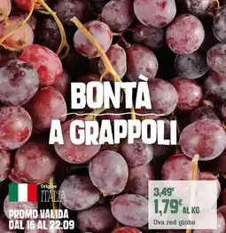 Banco Fresco Uva red globe offerta