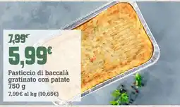 Banco Fresco Pasticcio di baccalà gratinato con patate offerta