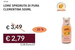 Prezzemolo e Vitale Lome spremuta di pura clementina offerta