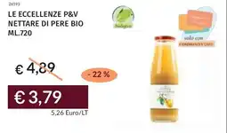 Prezzemolo e Vitale Le eccellenze p&v nettare di pere bio offerta