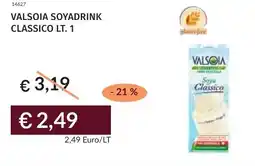Prezzemolo e Vitale Valsoia soyadrink classico offerta